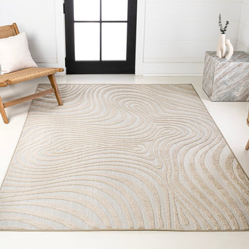 Maribo Abstract Groovy Striped Area Rug